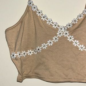 Daisy crop top, tank top